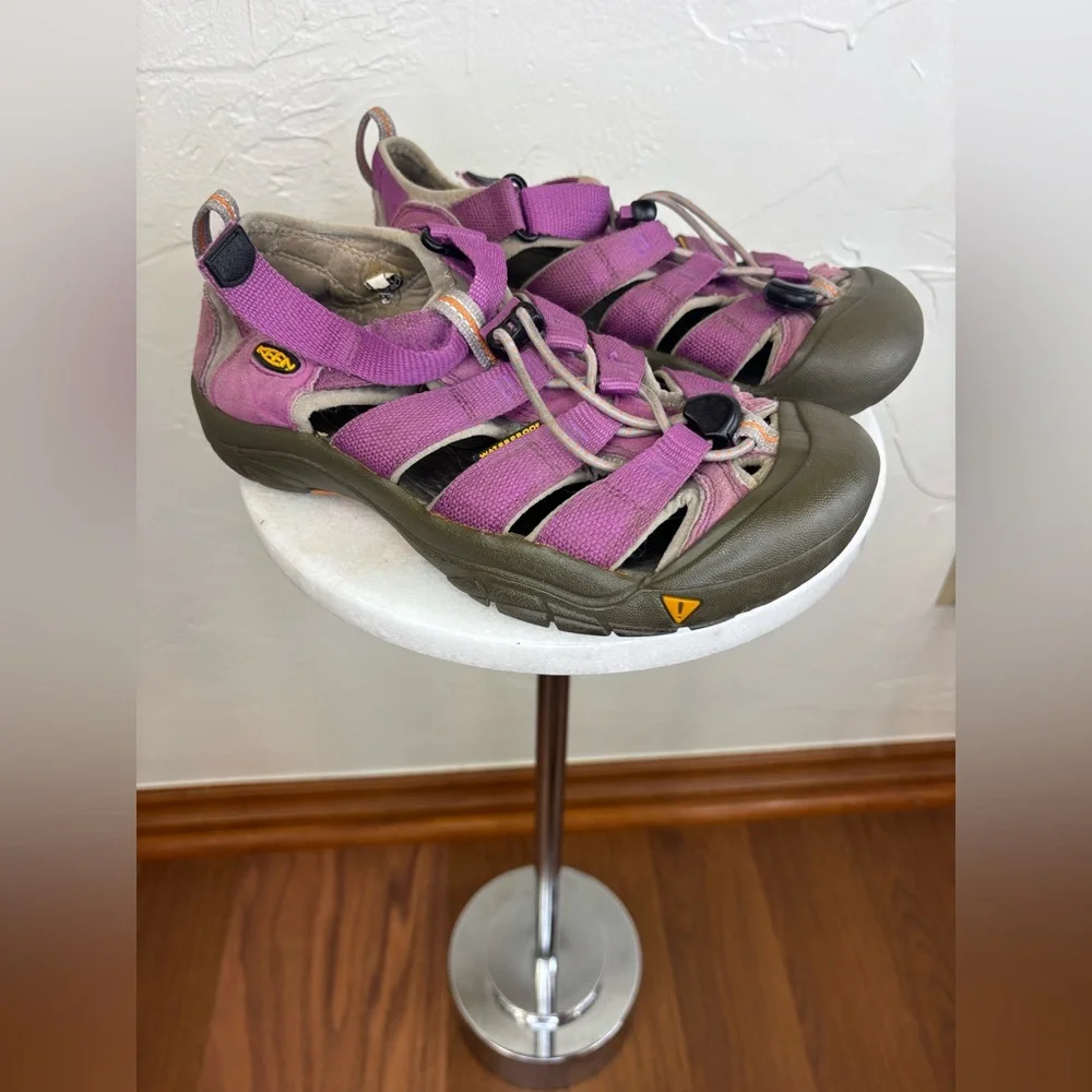 KEEN Girls Waterproof‎ Sandal Shoe Purple Kid Children Outdoor Hiking Camping 4
